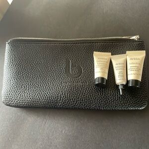 Beauty Junkees Cosmetic Pouch with 3 Aveda travel size products
